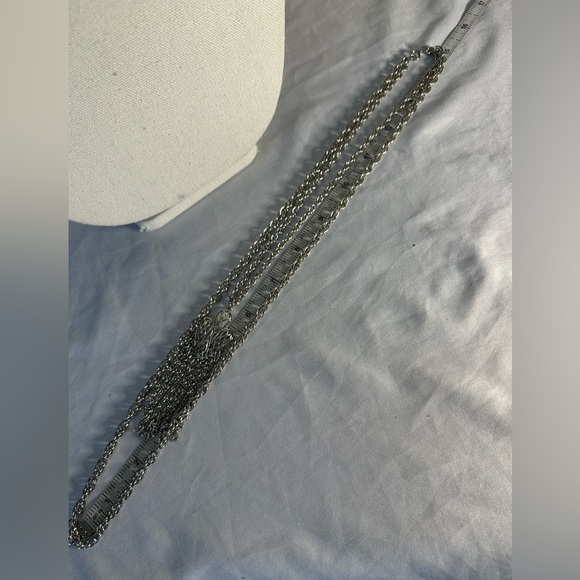 Long vintage double chain with abstract pendant - Picture 5 of 7